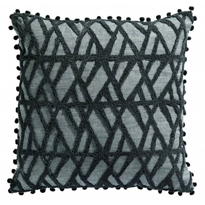 CUSHION GOAMAMA GREY BLACK     - CUSHIONS